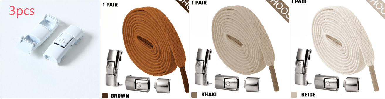 Press Lock Elastic Shoelaces