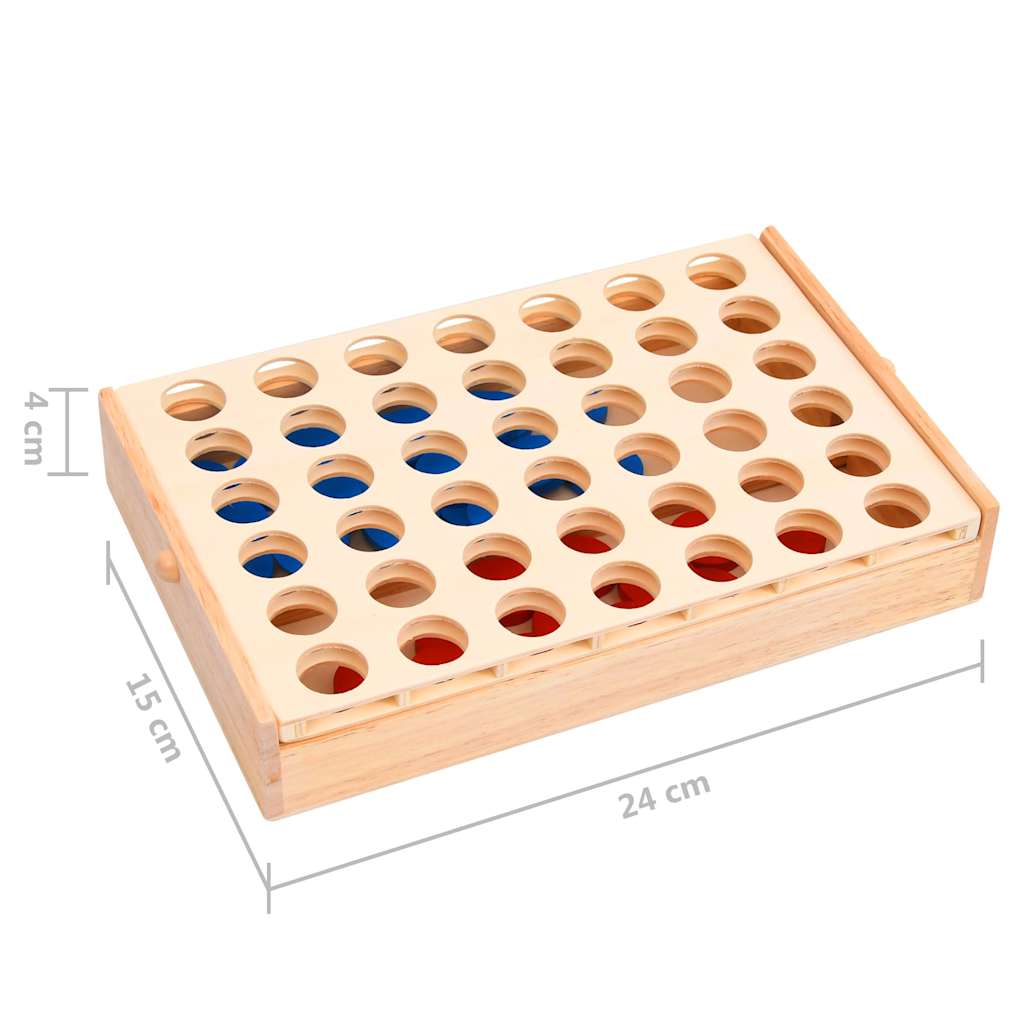 Connect Four Game Solid Wood