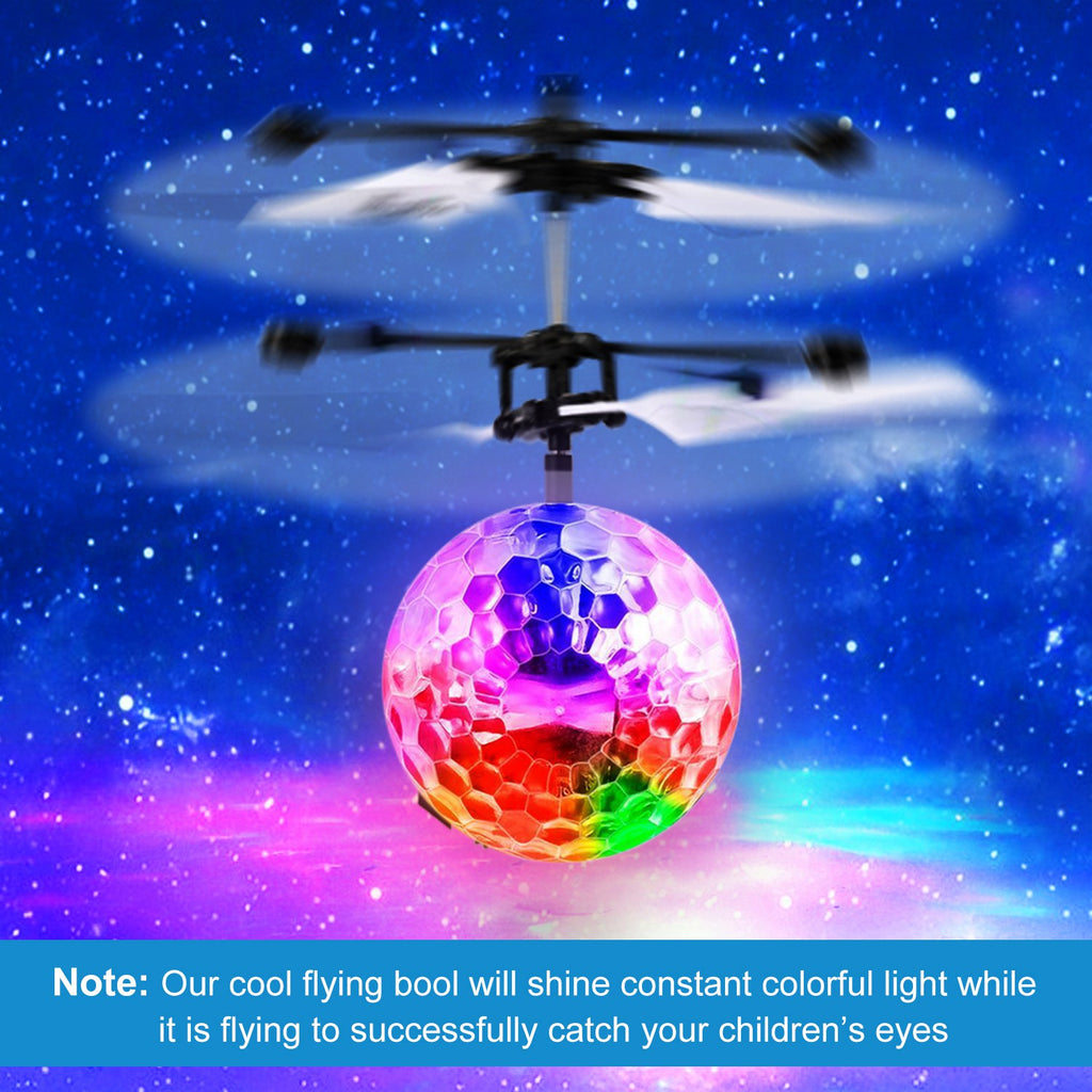 Drone Helicopter Ball LED Light Kids Flying Toy