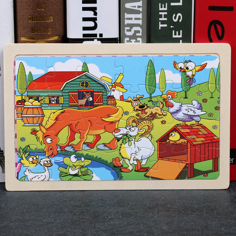 Children's 80PCS Wooden Jigsaw Puzzle