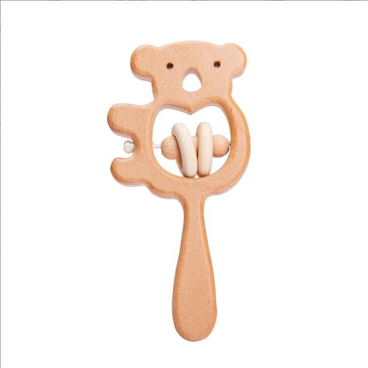 Hand-held Wooden Rattle