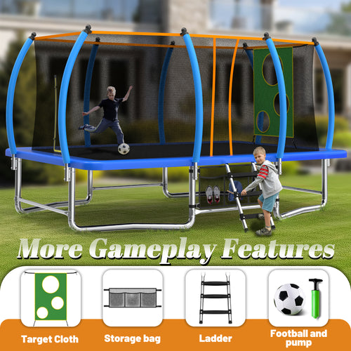 8X14FT Outdoor Rectangular Trampolines For Kids & Adults