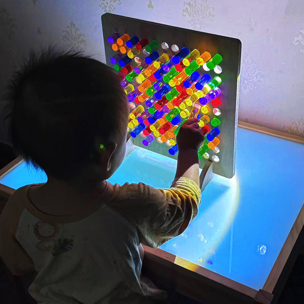 Montessori Rainbow Wire-wrap Board Pixel Art