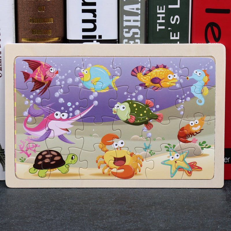 Children's 80PCS Wooden Jigsaw Puzzle