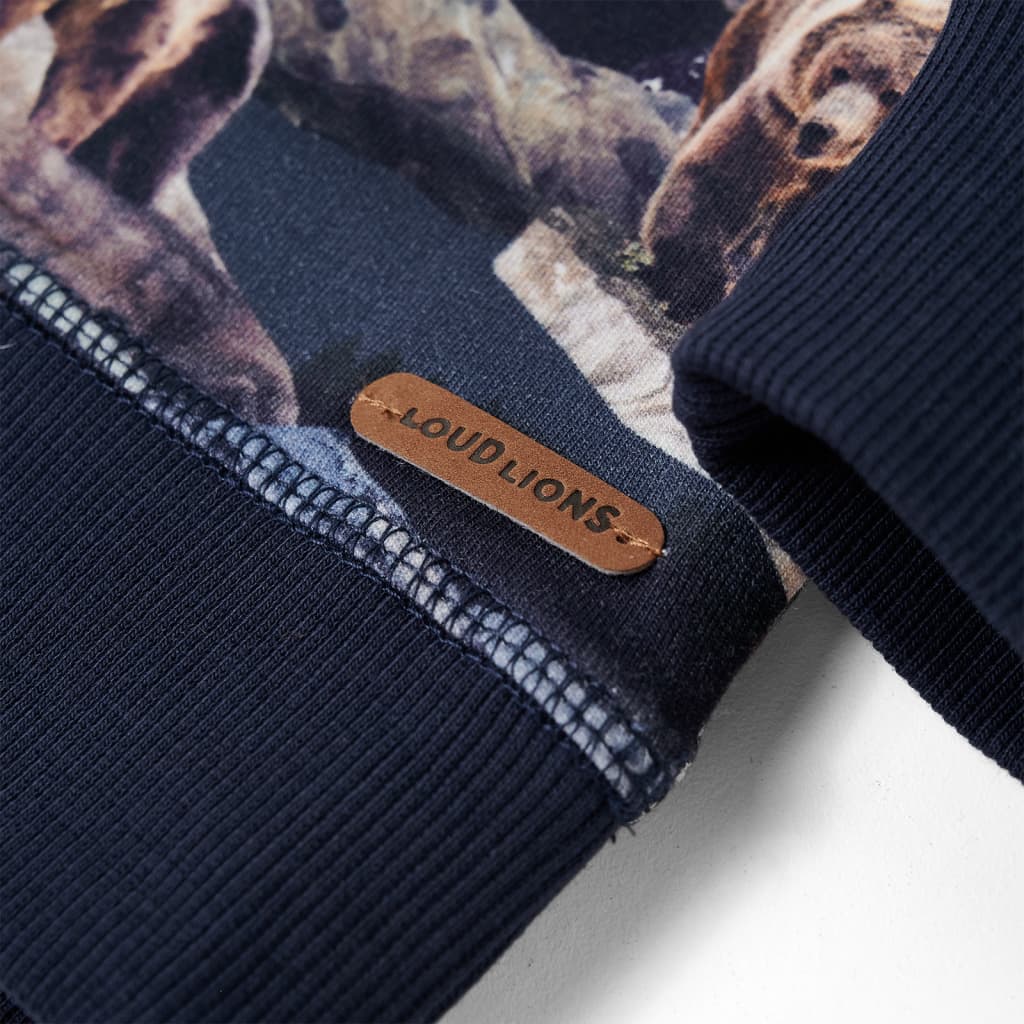 Children's sweatshirt navy blue with bears