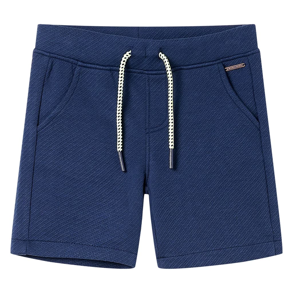 Children's shorts with drawstring, dark blue