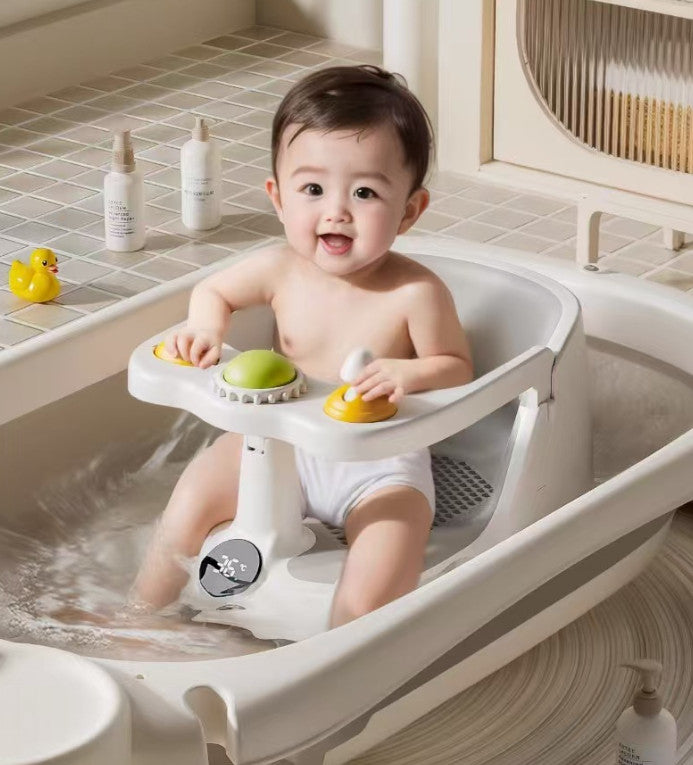 Baby Bath Seat with Temperature Display