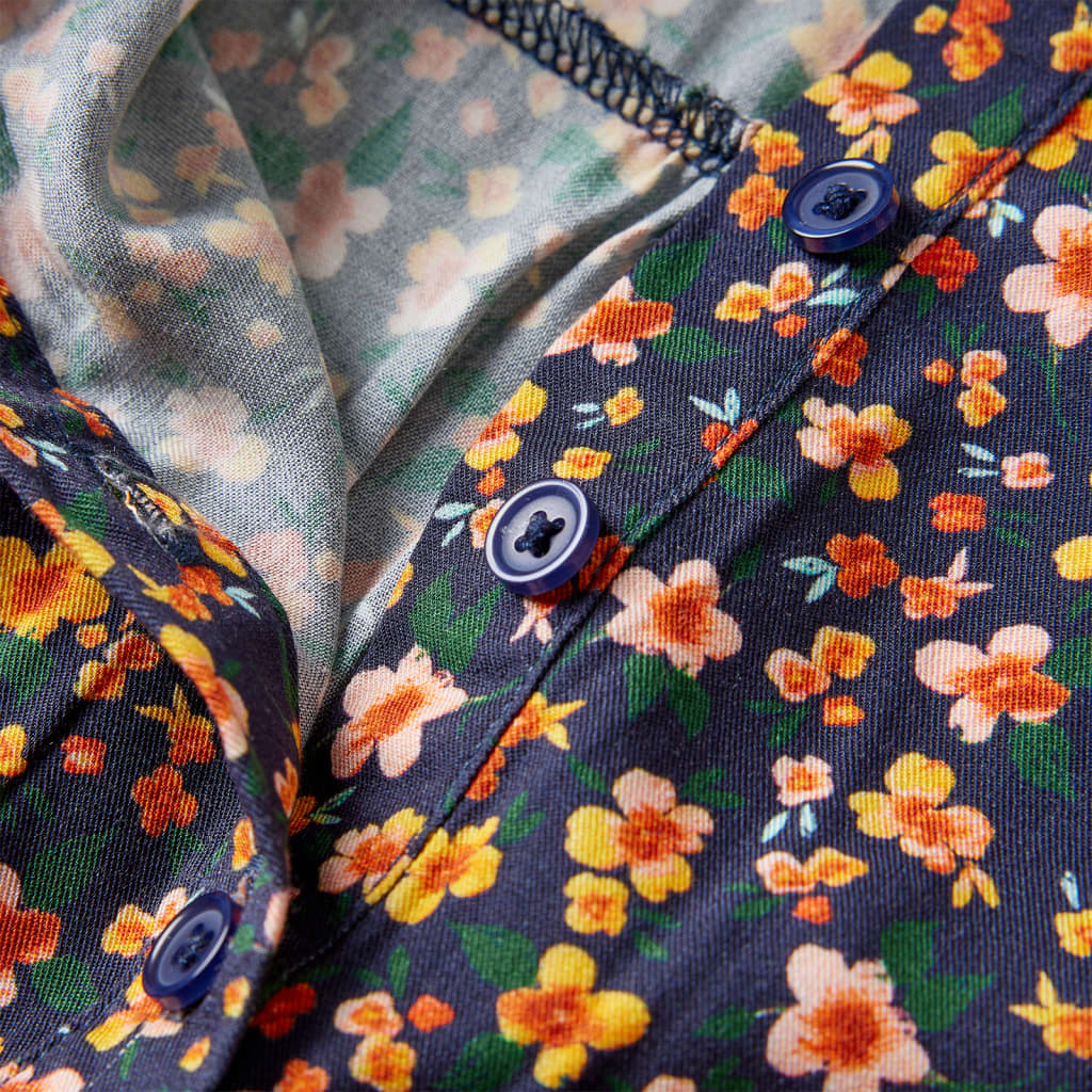 Children's long sleeved flowered dress