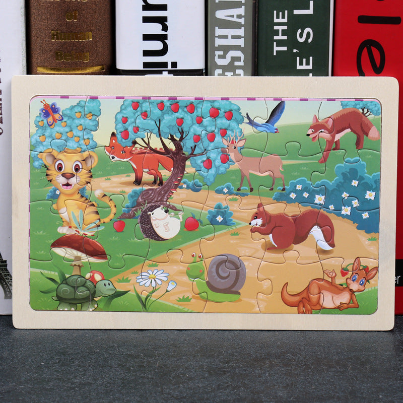 Children's 80PCS Wooden Jigsaw Puzzle