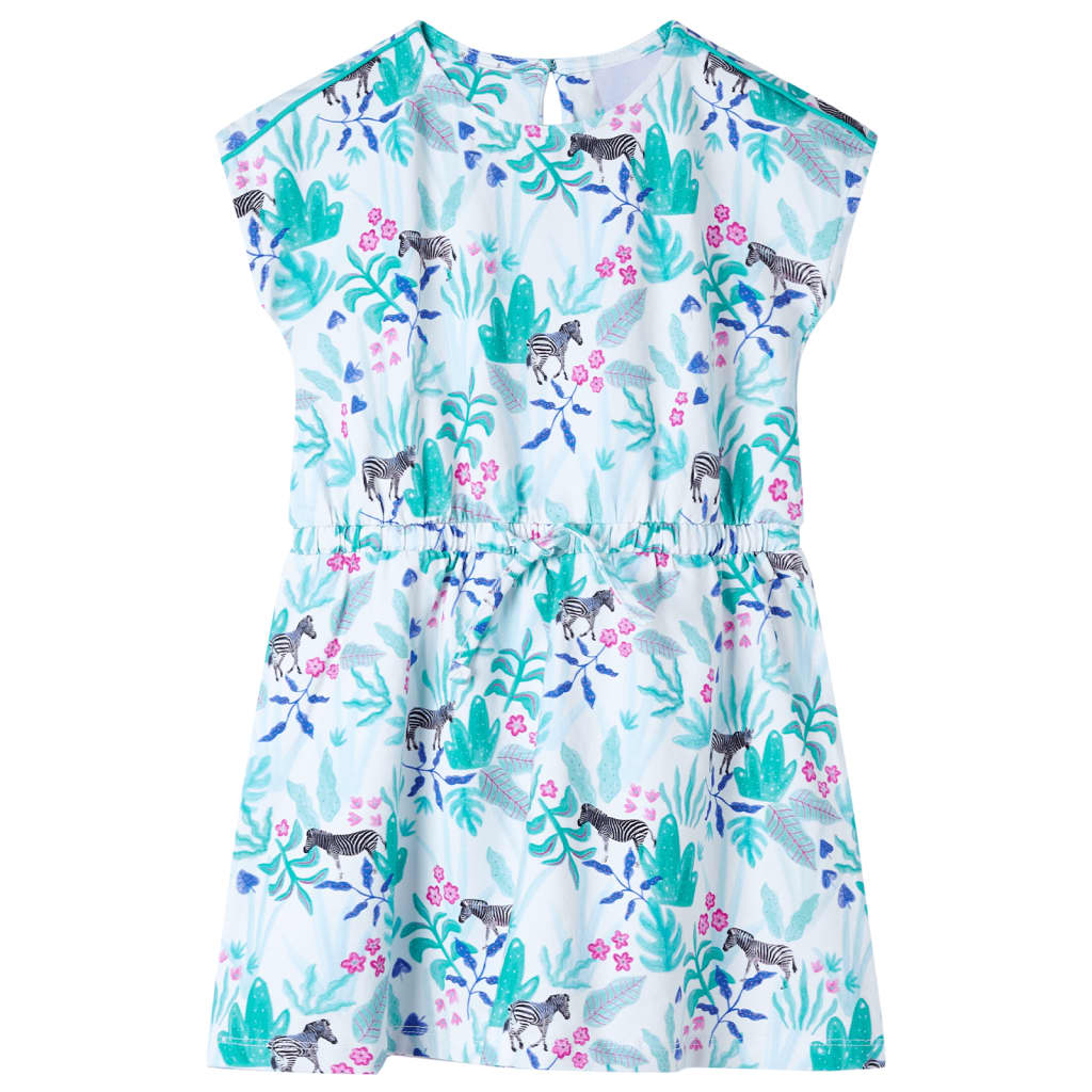 Girls dress with Zebra and flowers