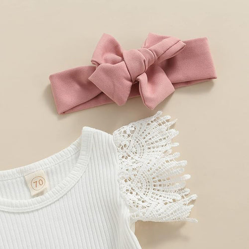 3Pcs Infant Baby Girl Outfit