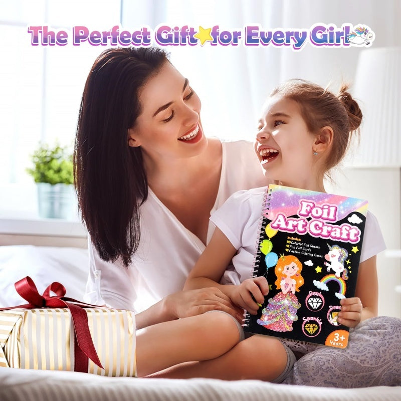 Kids Foil Art Craft DIY Creative Activity Set