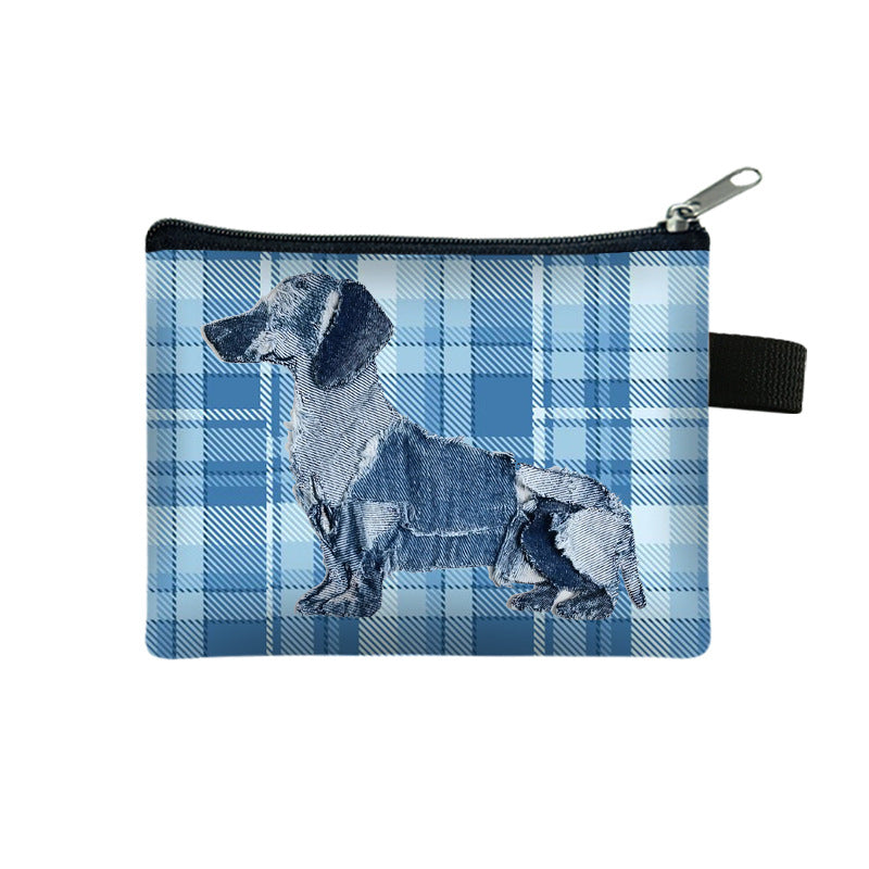 Denim Jeans Animal Coin Purse