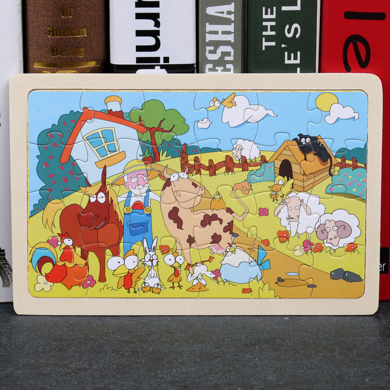 Children's 80PCS Wooden Jigsaw Puzzle