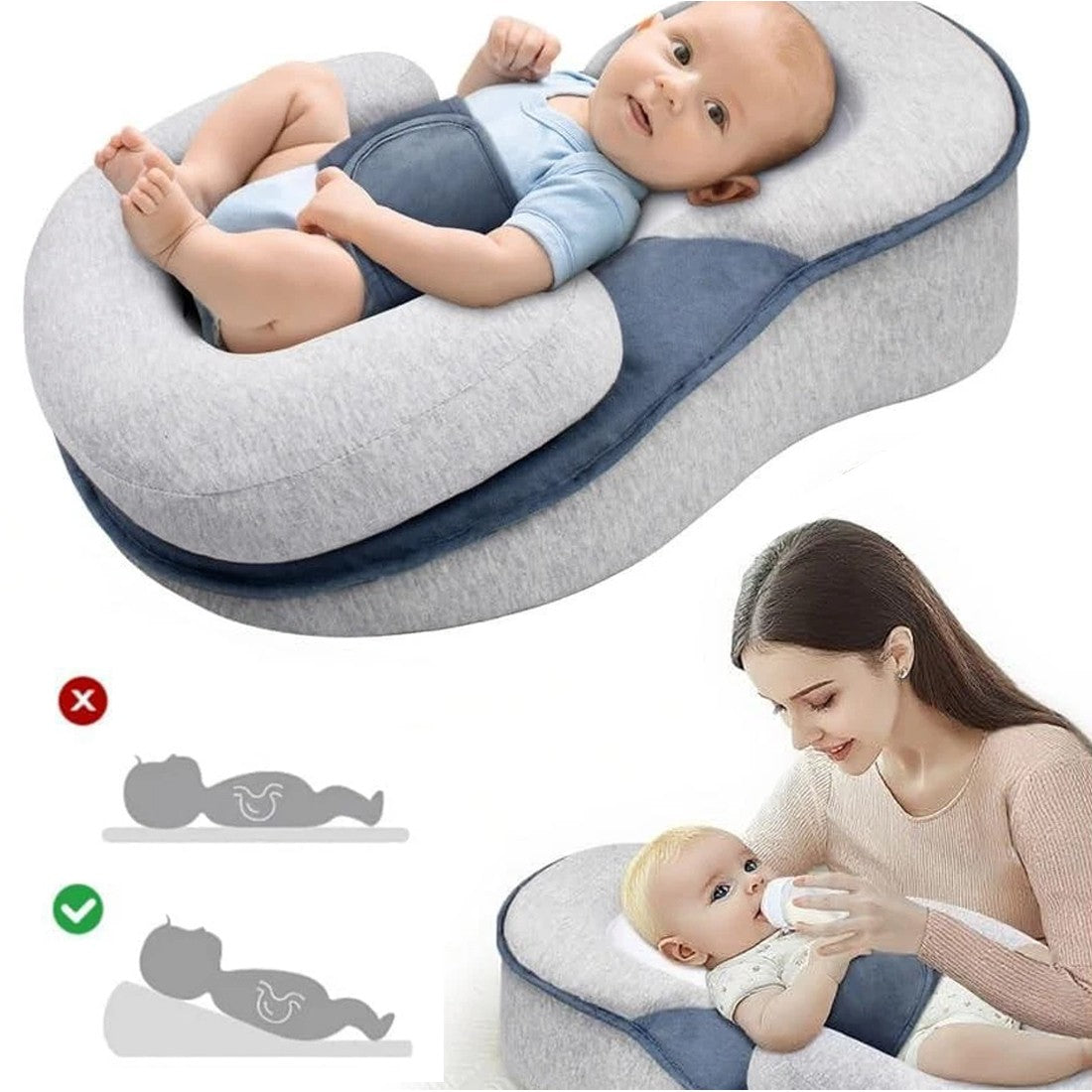 Baby Bed Acid Reflux With Strap
