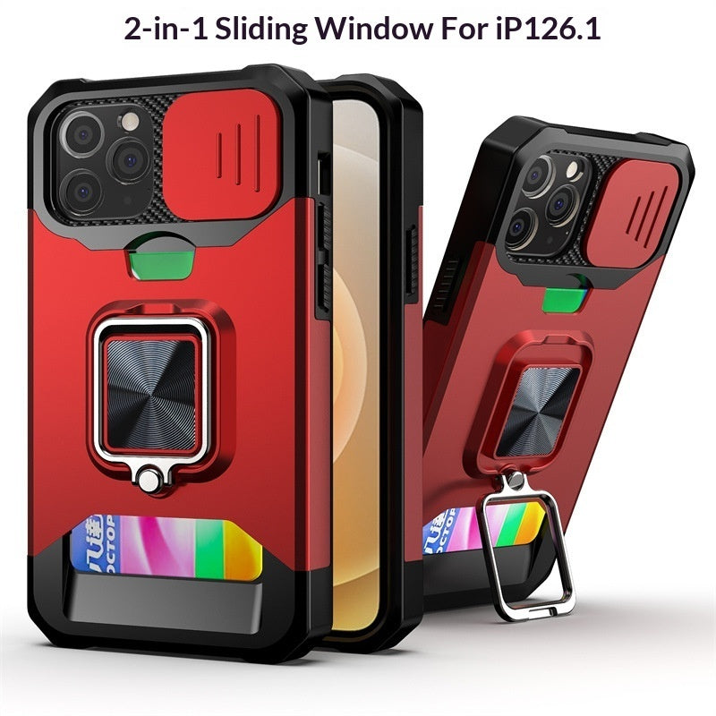 Iphone Case with Sliding-window Card-insert