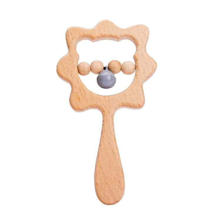 Hand-held Wooden Rattle