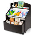Multifunctional Kids Storage Cabinet w/ Large Capacity Toy Box