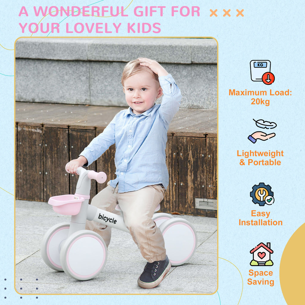Toddlers Balance Bike - Pink
