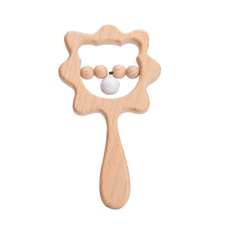 Hand-held Wooden Rattle