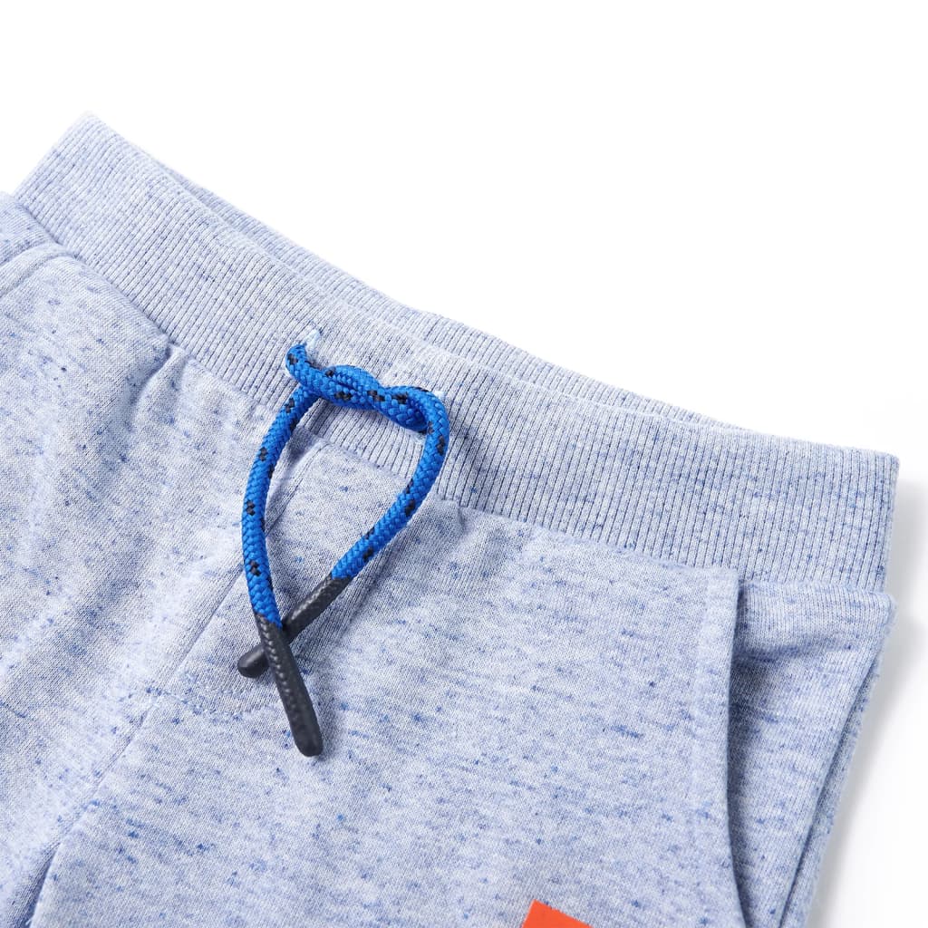 Children's jogging shorts with drawstring