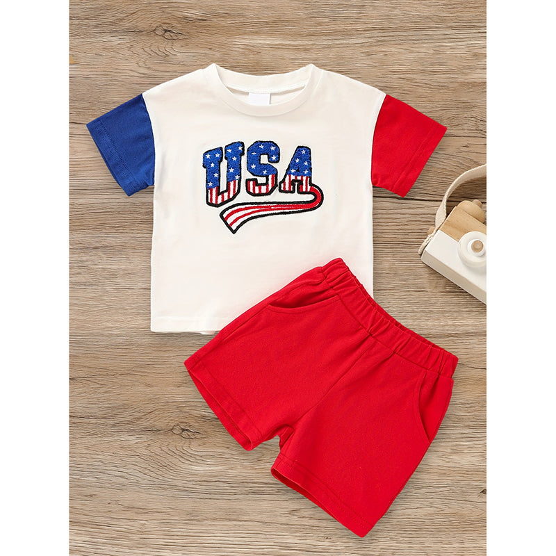 Baby Boy 4th Of July Outfit Set