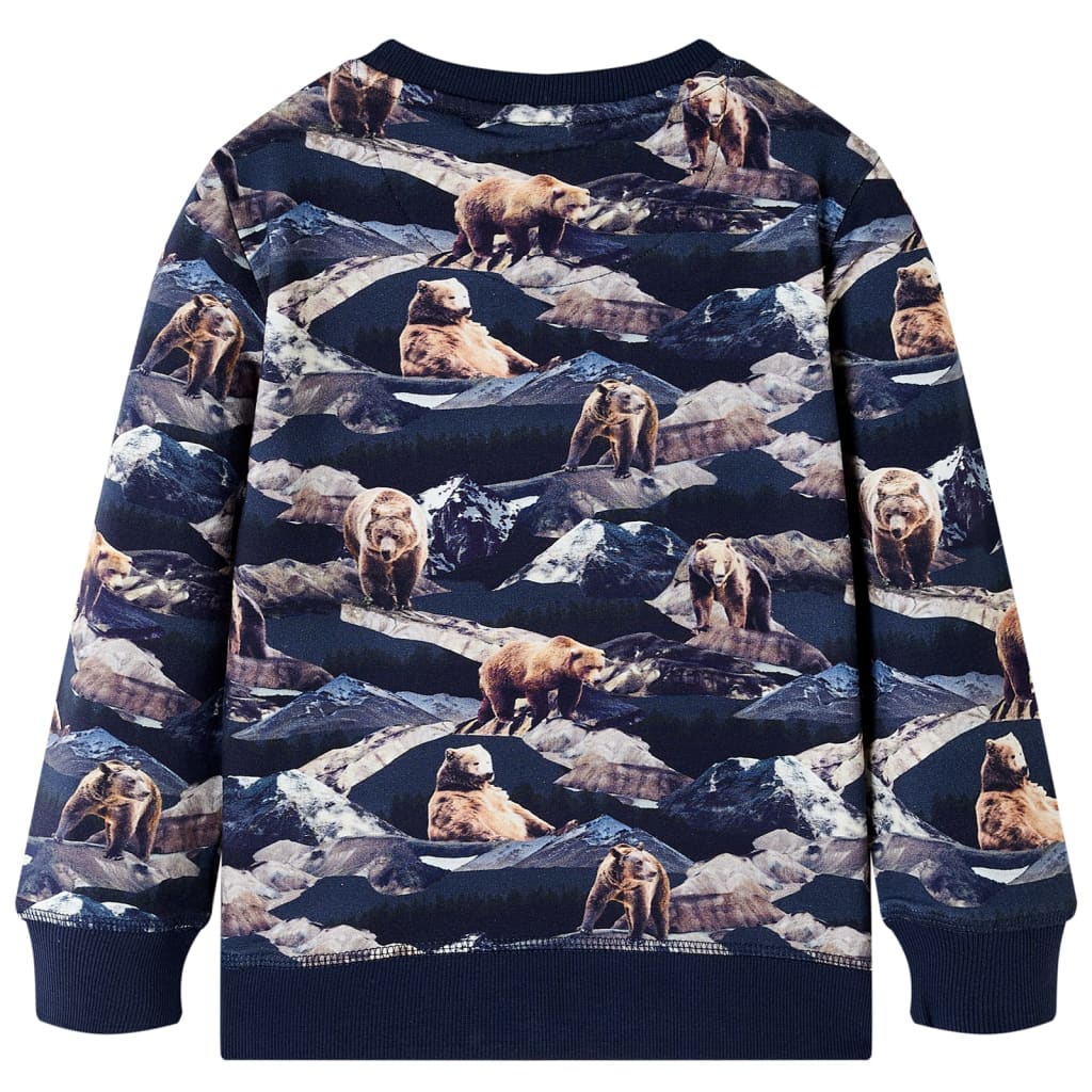 Children's sweatshirt navy blue with bears