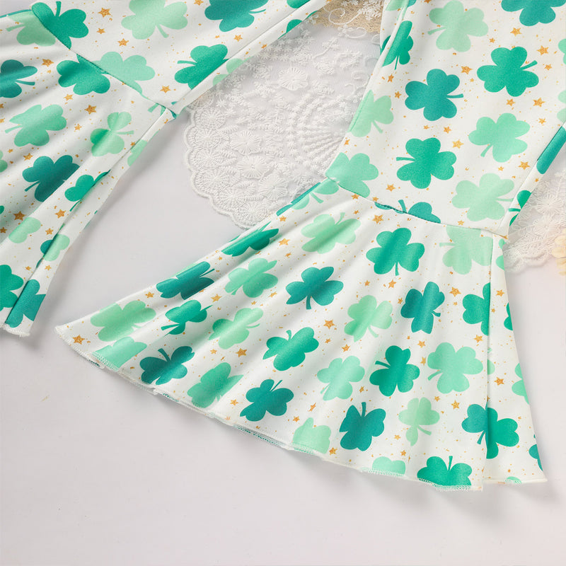 Girl's Clover Print 2-Piece Set