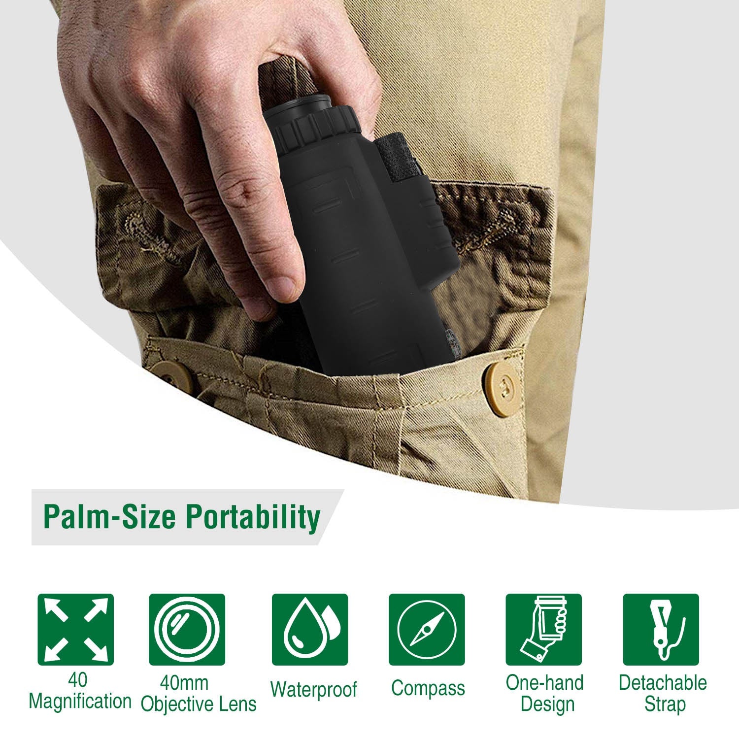 Optical Monocular Telescope Phone holder tripod
