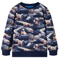 Children's sweatshirt navy blue with bears